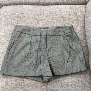 JLo Metallic Silver Shorts
